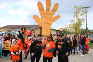 Lac Seul Police at every child matters march