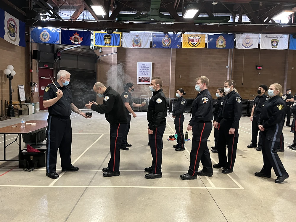 Anishinabek Police Service smudge ceremony