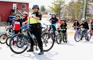 Lac Seul Police bike ride